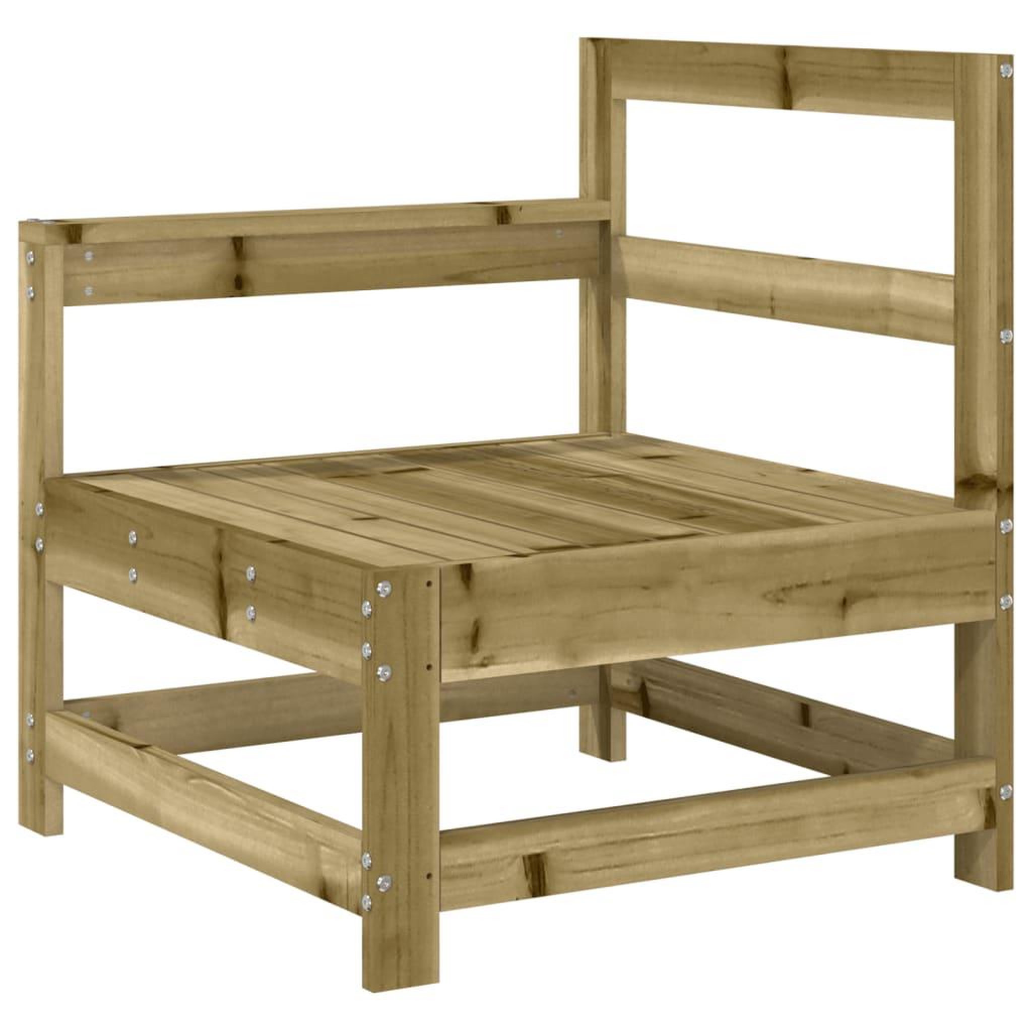 Voir la diapositive 4 : VIDAXL Salon de jardin 3 pcs bois de pin impregne