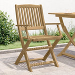 VIDAXL Chaises pliables de jardin lot de 4 bois massif d'acacia