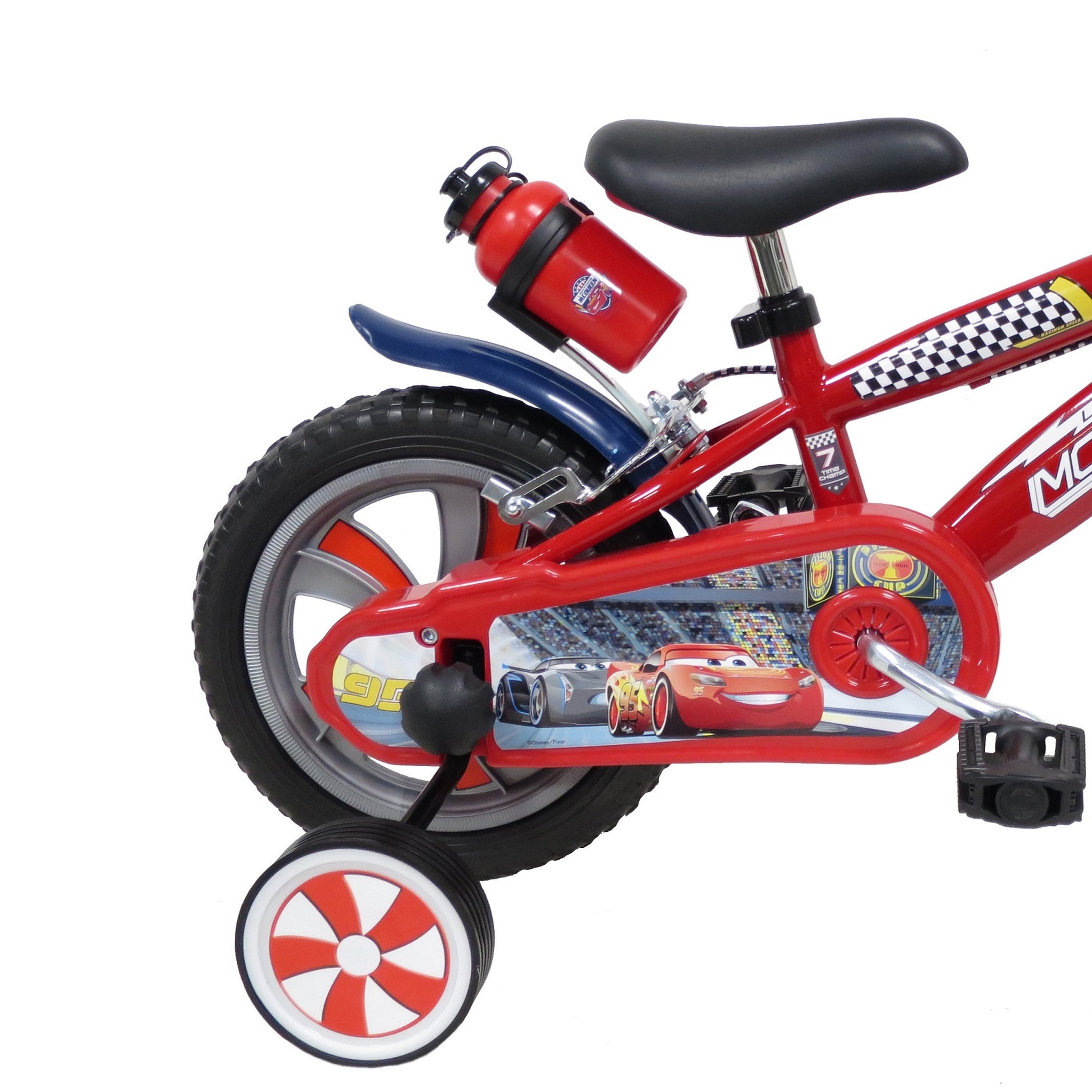 Voir la diapositive 2 : CARS Vélo 12 pouces - Cars + Casque de protection 