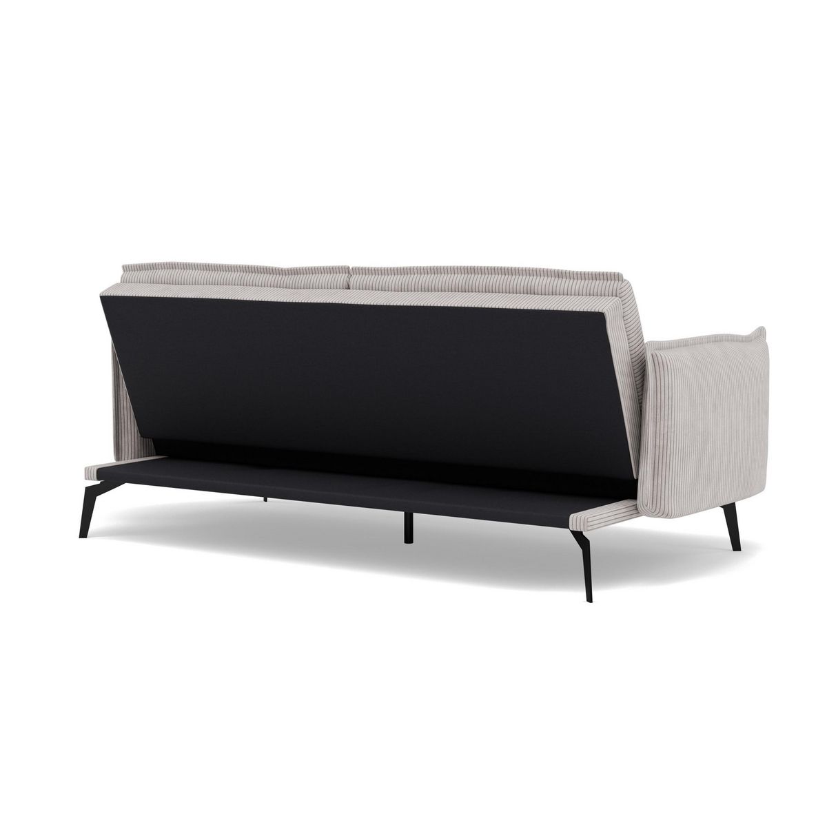 BEST MOBILIER Lexie - canapé convertible clic-clac 2 places en velours côtelé