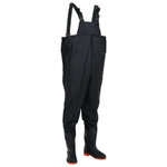 VIDAXL Cuissardes avec bottes noir taille 40