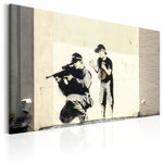 Paris Prix Tableau Imprimé  Sniper & Child - Banksy. Coloris disponibles : Multicolore