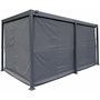 Voir la diapositive 4 : Habitat et Jardin Rideau pour pergola bioclimatique  Kensington  - 3 x 5 m - Gris