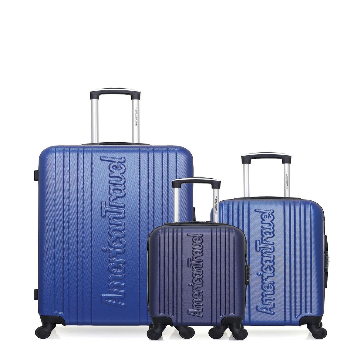 AMERICAN TRAVEL AMERICAN TRAVEL - LOT DE 3 - Valises grand format, cabine et cabine XXS SPRINGFIELD