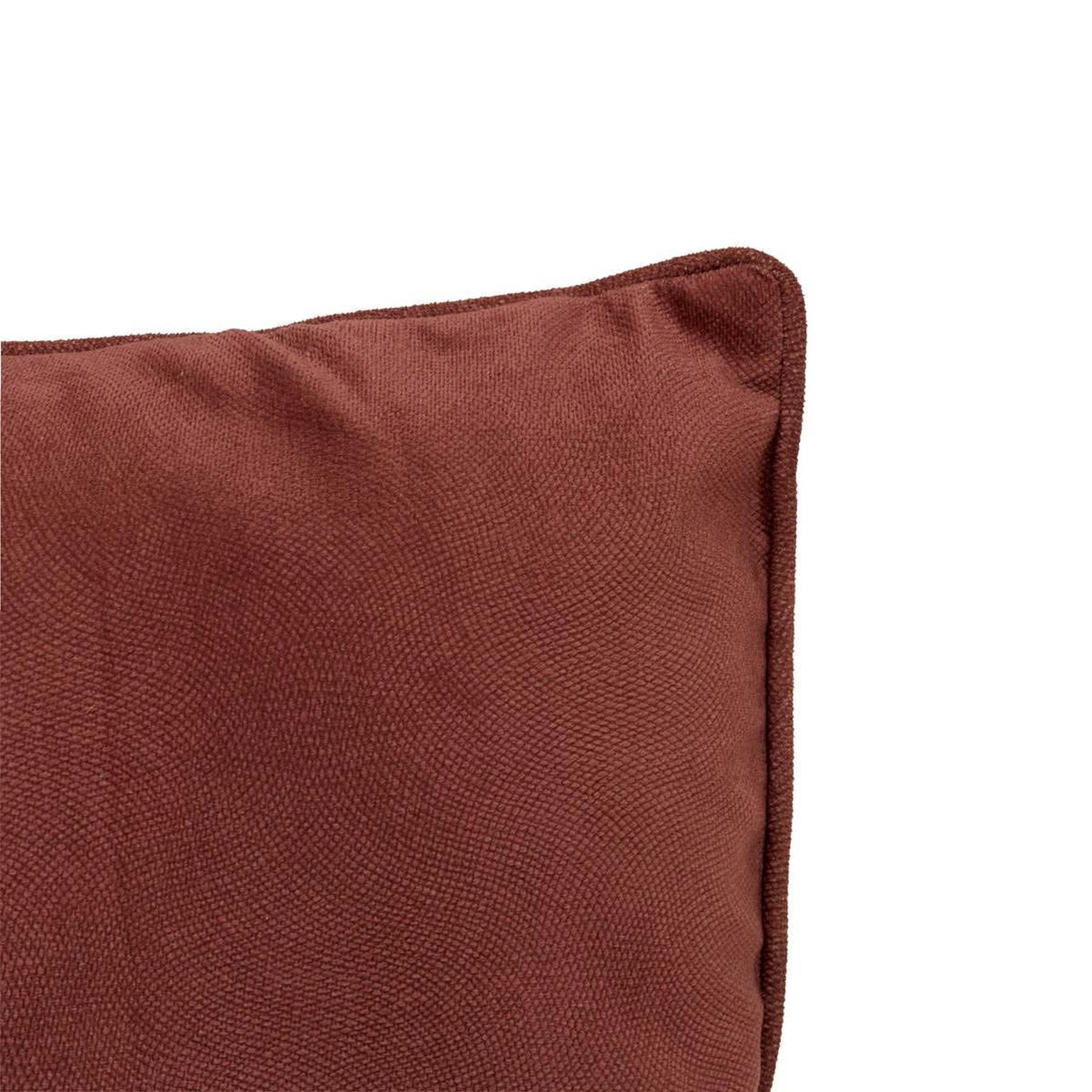 Voir la diapositive 3 : ATMOSPHERA Coussin déco uni  lilou  30x50cm marron tonka