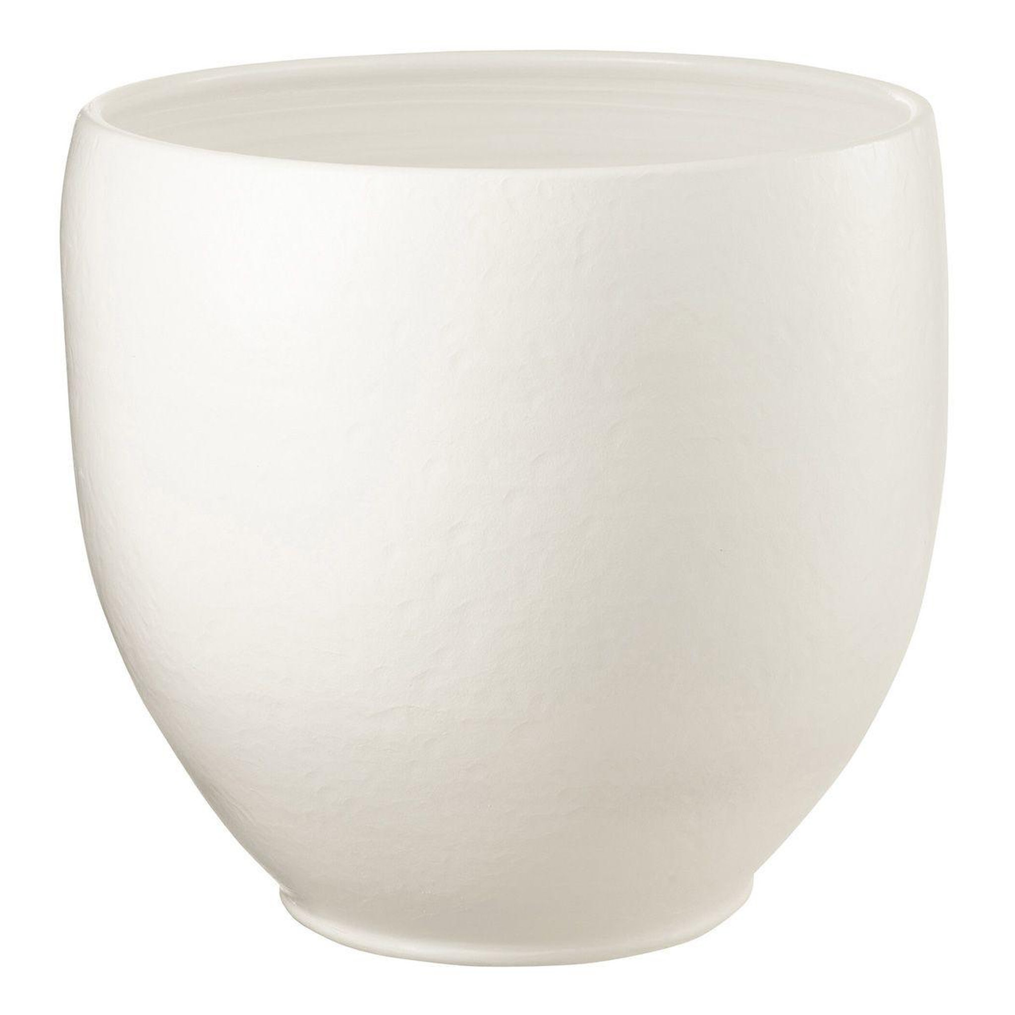 J-LINE Cache-Pot Poterie  Ying  41cm Blanc