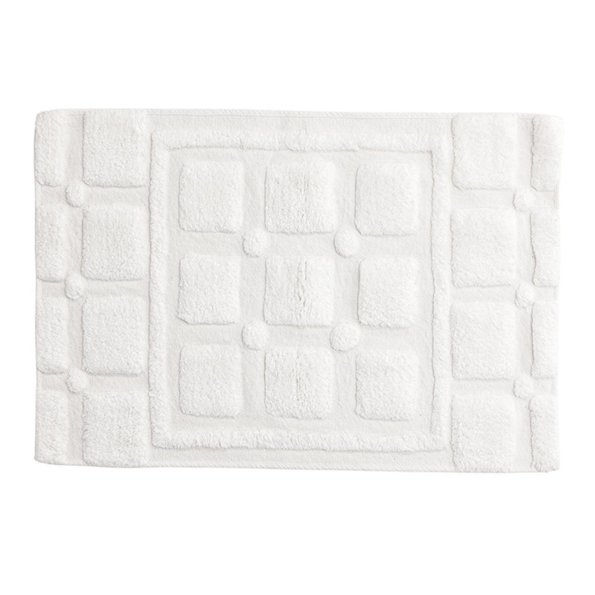 Paris Prix Tapis de salle de bain  putte  60x90cm blanc