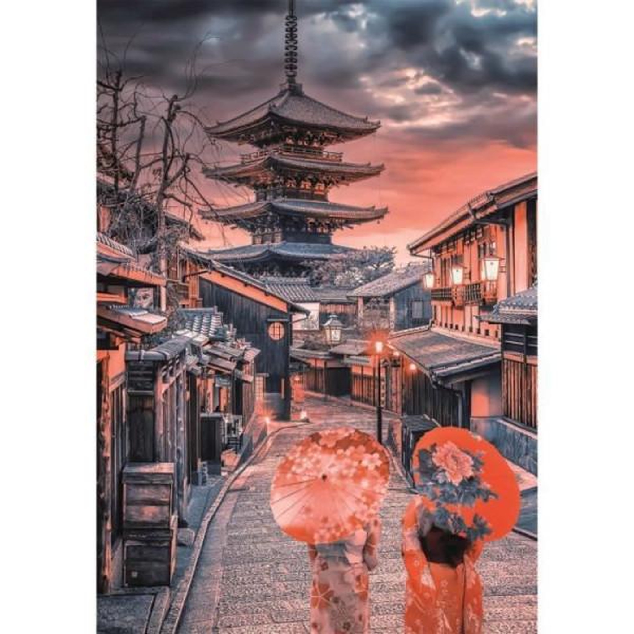 Voir la diapositive 2 : CLEMENTONI CLEMENTONI - Compact 500 pieces - Evening in Kyoto
