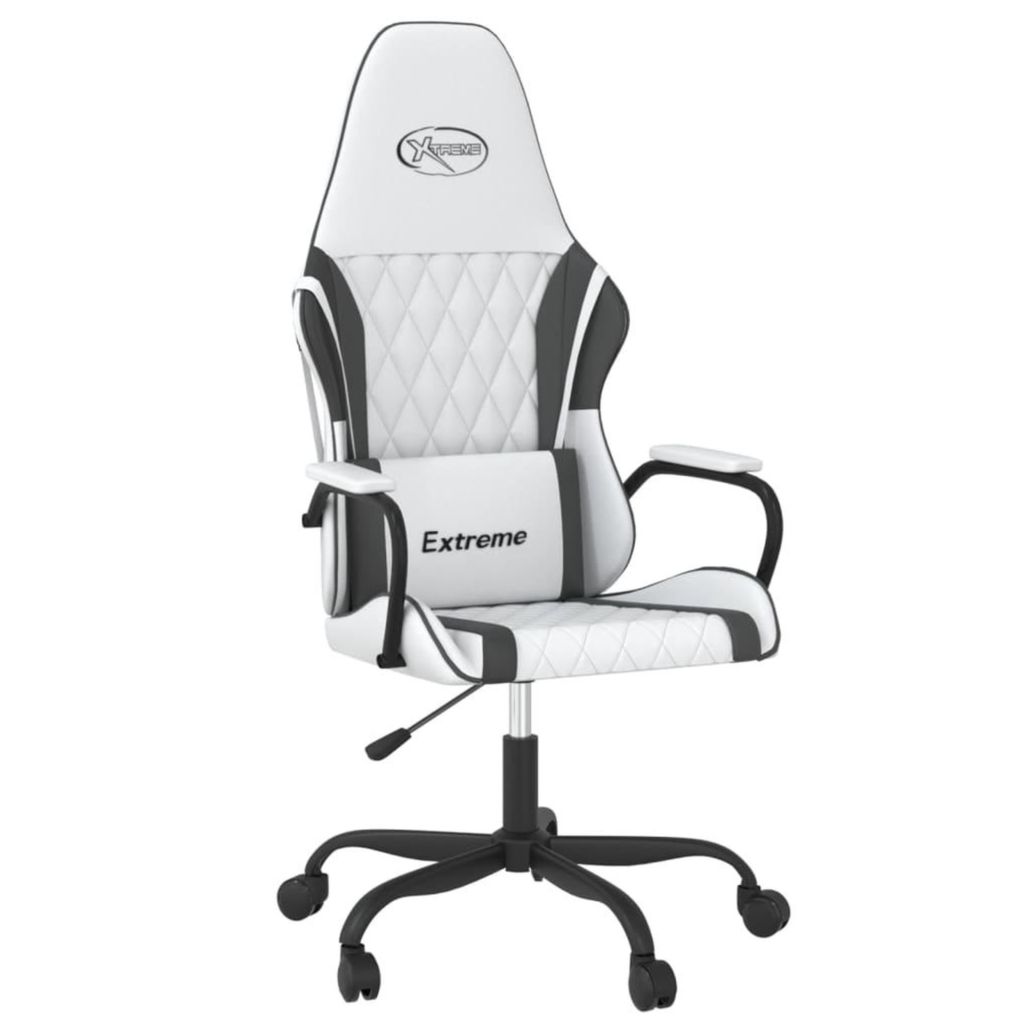 Voir la diapositive 2 : VIDAXL Chaise de jeu Blanc et noir Similicuir