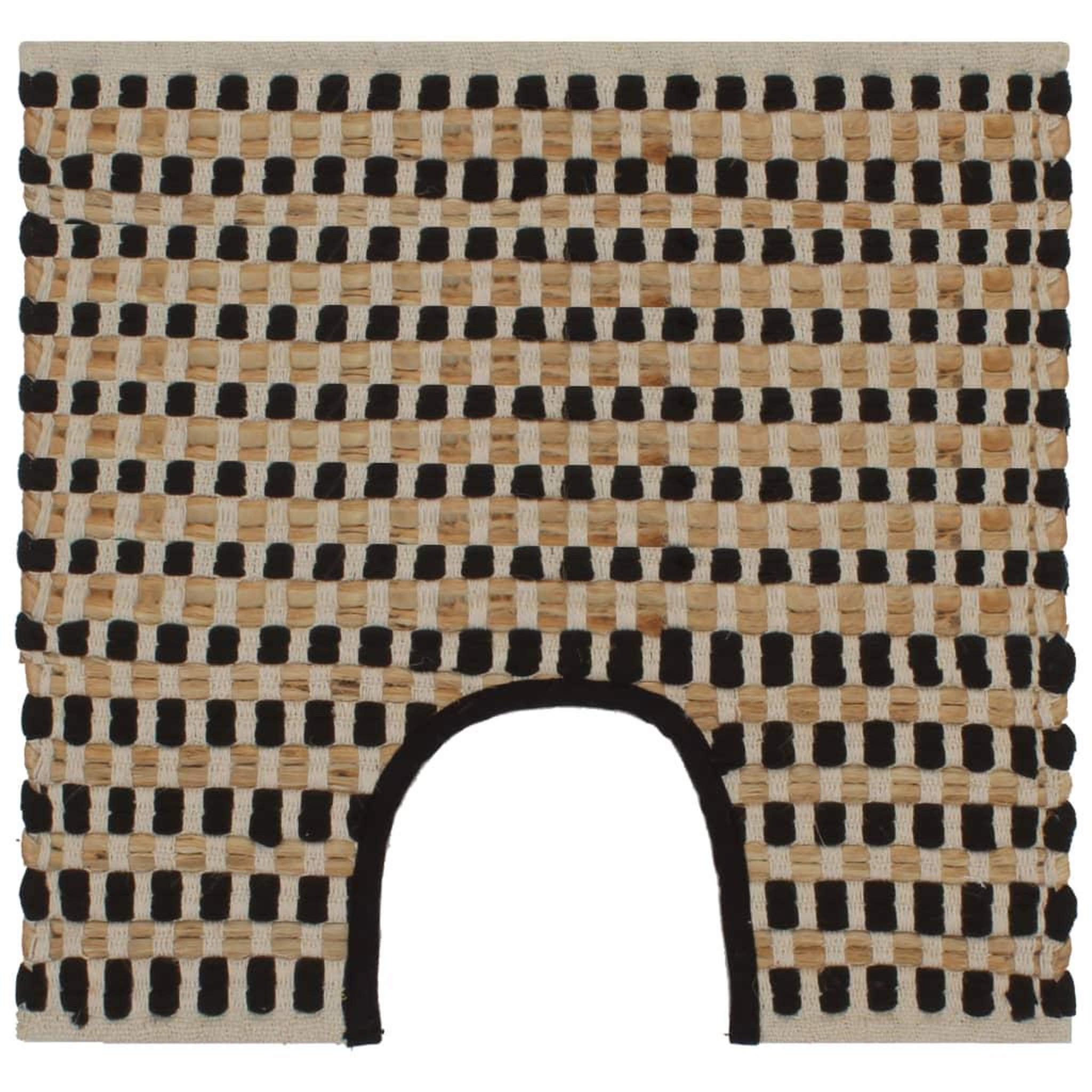 Voir la diapositive 3 : VIDAXL Tapis de salle de bain tisses a la main Jute Naturel et Noir