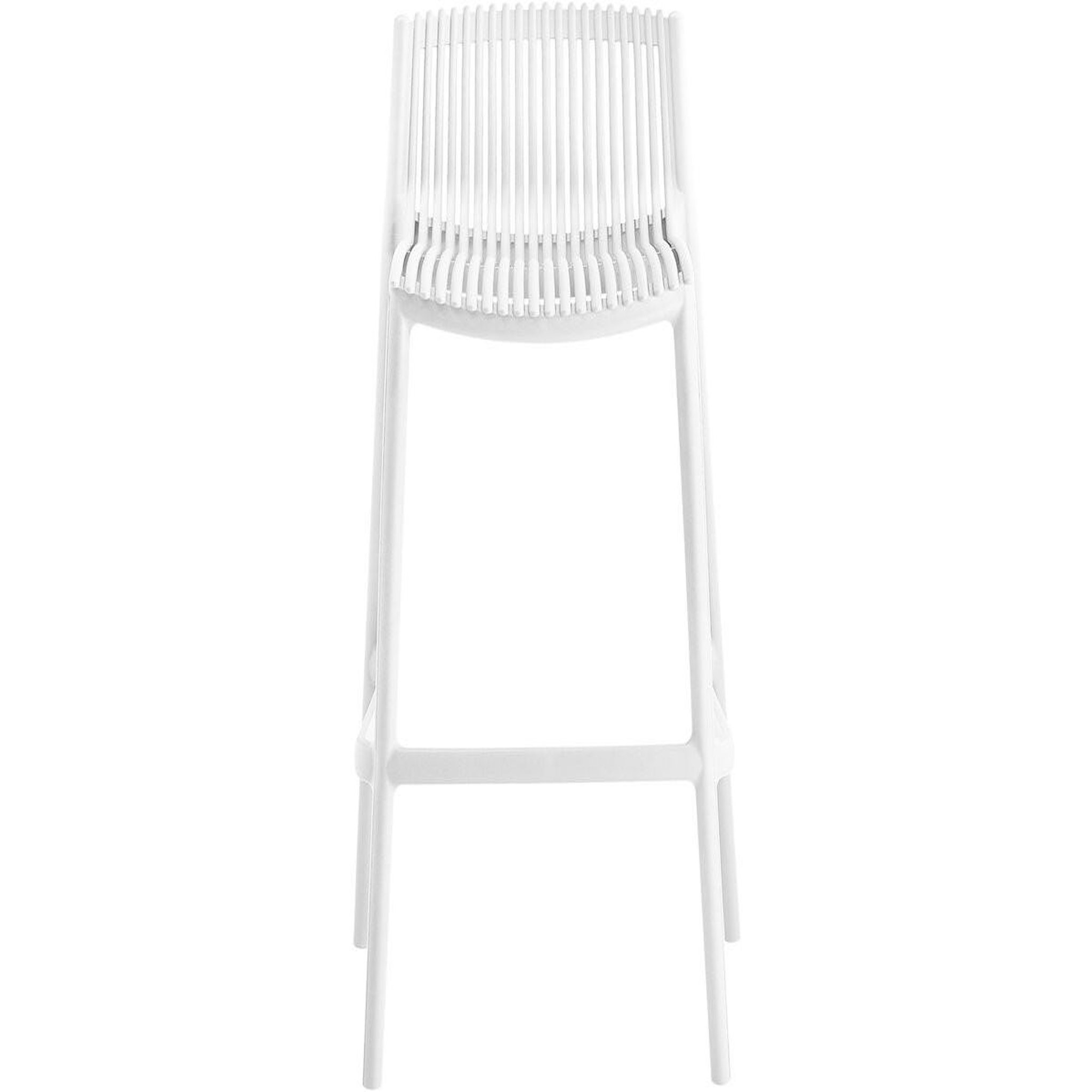 Voir la diapositive 4 : Habitat et Jardin Lot de 2 chaises hautes empilables en plastique  néora  - blanc