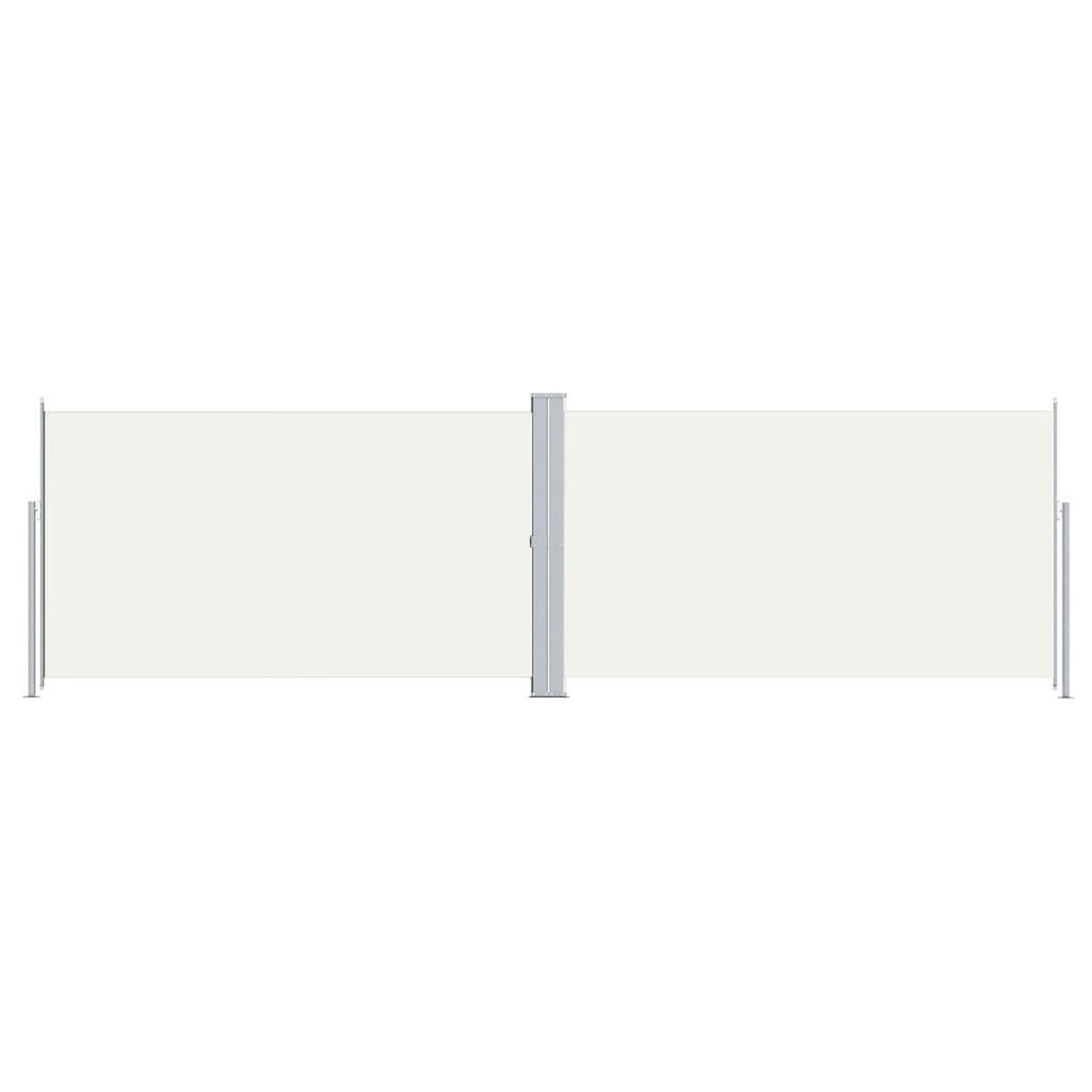Voir la diapositive 2 : VIDAXL Auvent lateral retractable Creme 180x600 cm