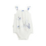 Voir la diapositive 3 : Petit Béguin Lot de 2 bodies bébé à bretelles en gaze de coton Tiana