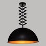 Voir la diapositive 2 : ATMOSPHERA Lampe Suspension en Métal  Lahti  51cm Noir