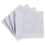 FEERIC LIGHT & CHRISTMAS 4 Services de table Jacquard. Coloris disponibles : Blanc