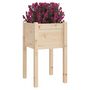 Voir la diapositive 3 : VIDAXL Jardiniere d'exterieur 50x50x70 cm bois de pin massif