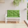 Voir la diapositive 3 : VIDAXL Coussins de banc de jardin lot de 2 vert melange tissu