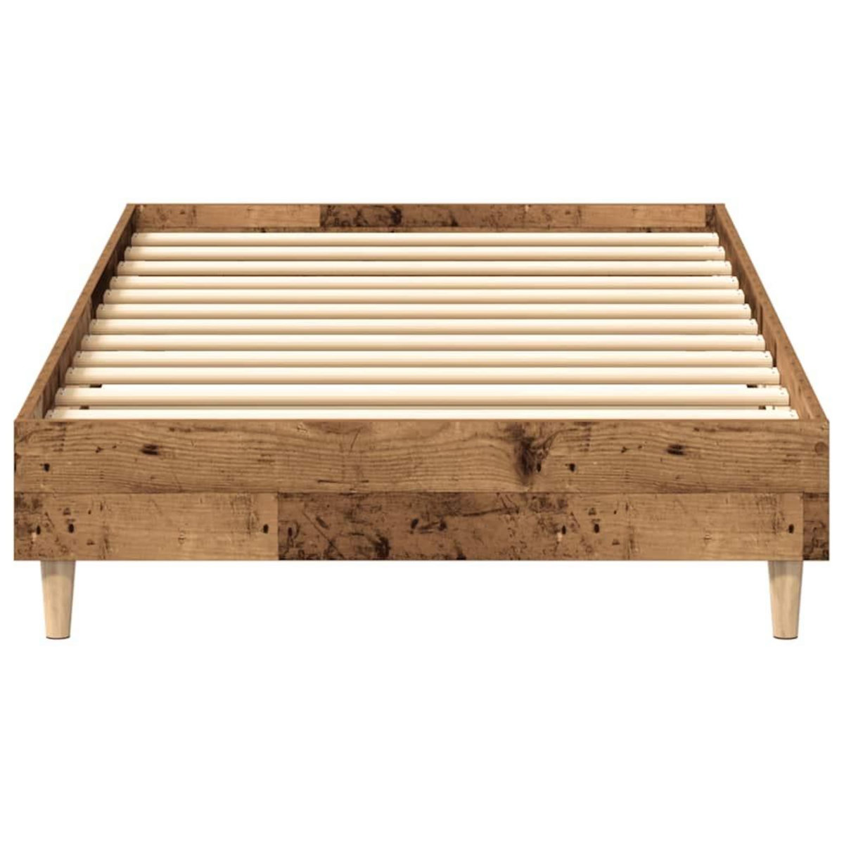 VIDAXL Cadre de lit sans matelas vieux bois 100x200 cm bois ingenierie