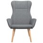 Voir la diapositive 3 : VIDAXL Chaise de relaxation Gris clair Tissu