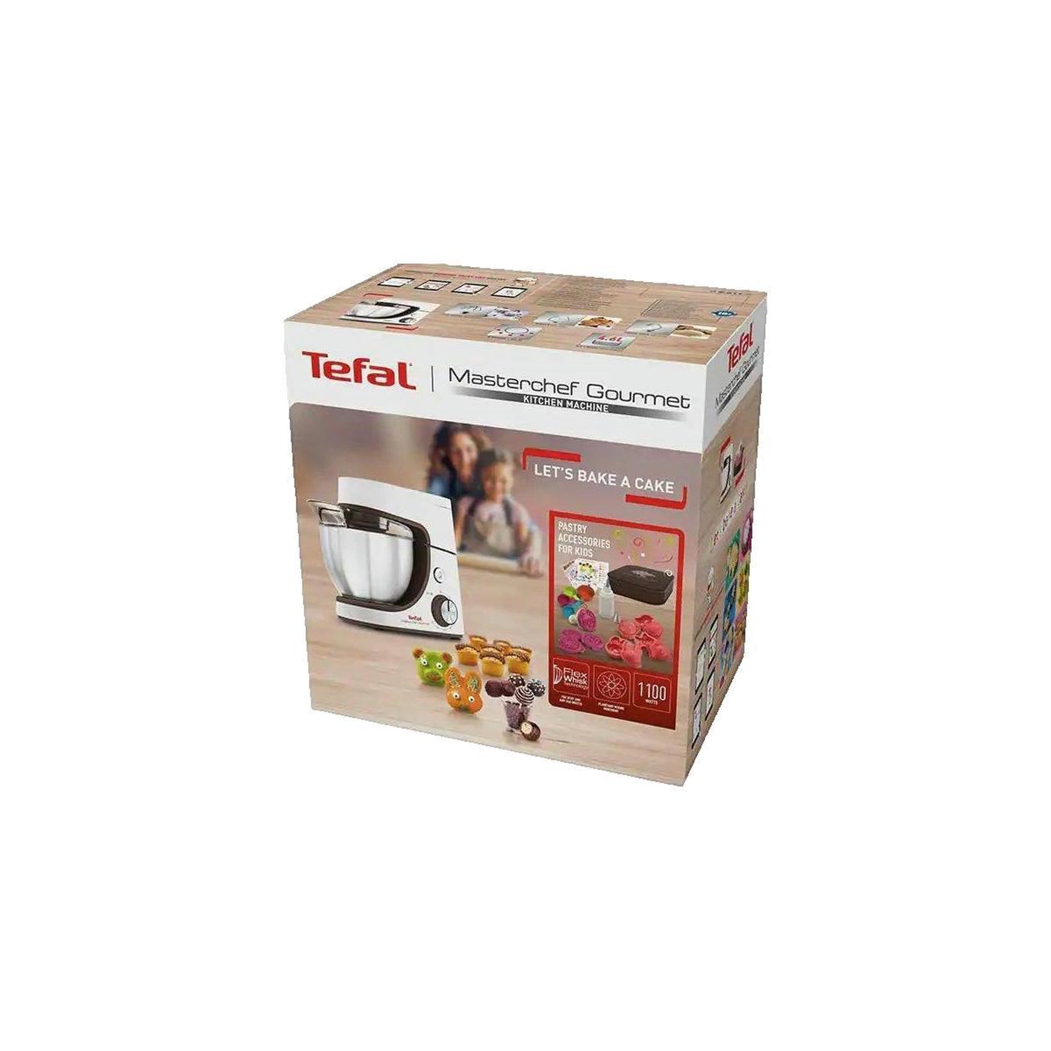 Voir la diapositive 2 : TEFAL Robot multifonction Tefal QB51K138 blanc 1100 W