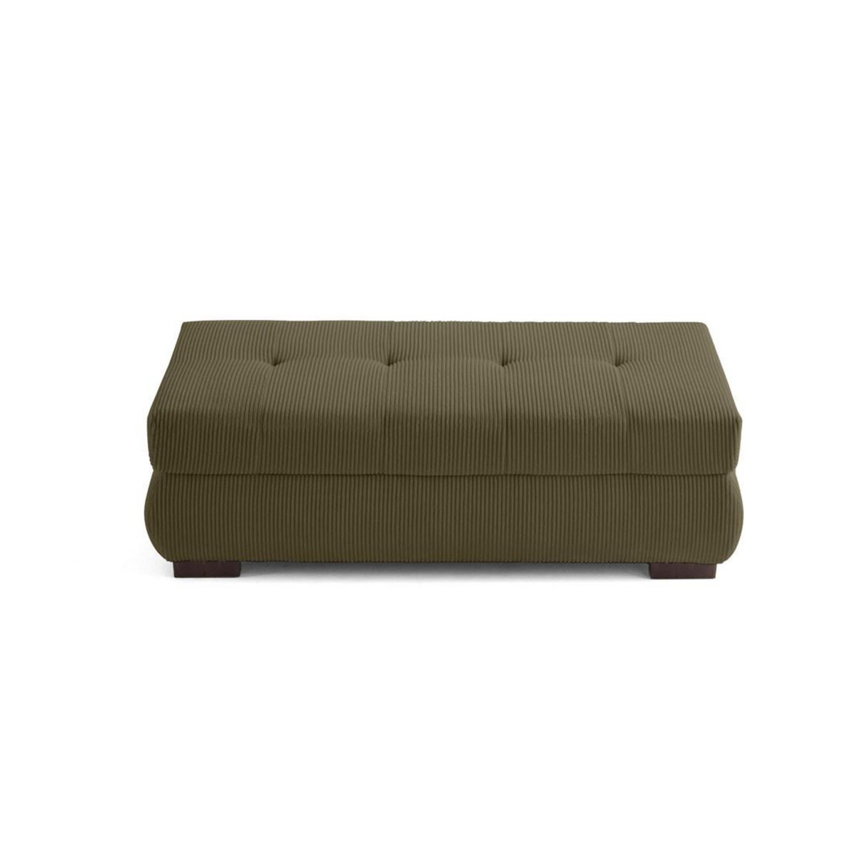 LISA DESIGN Vermont - pouf d'appoint - en velours côtelé