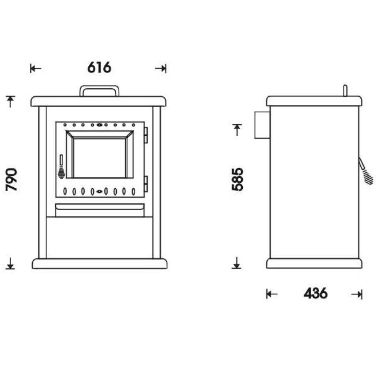 Juan Panadero Poêle à bois Haya - 12.7 kW