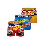 FREEGUN Lot de 3 boxers enfant Hot Wheels. Coloris disponibles : Orange