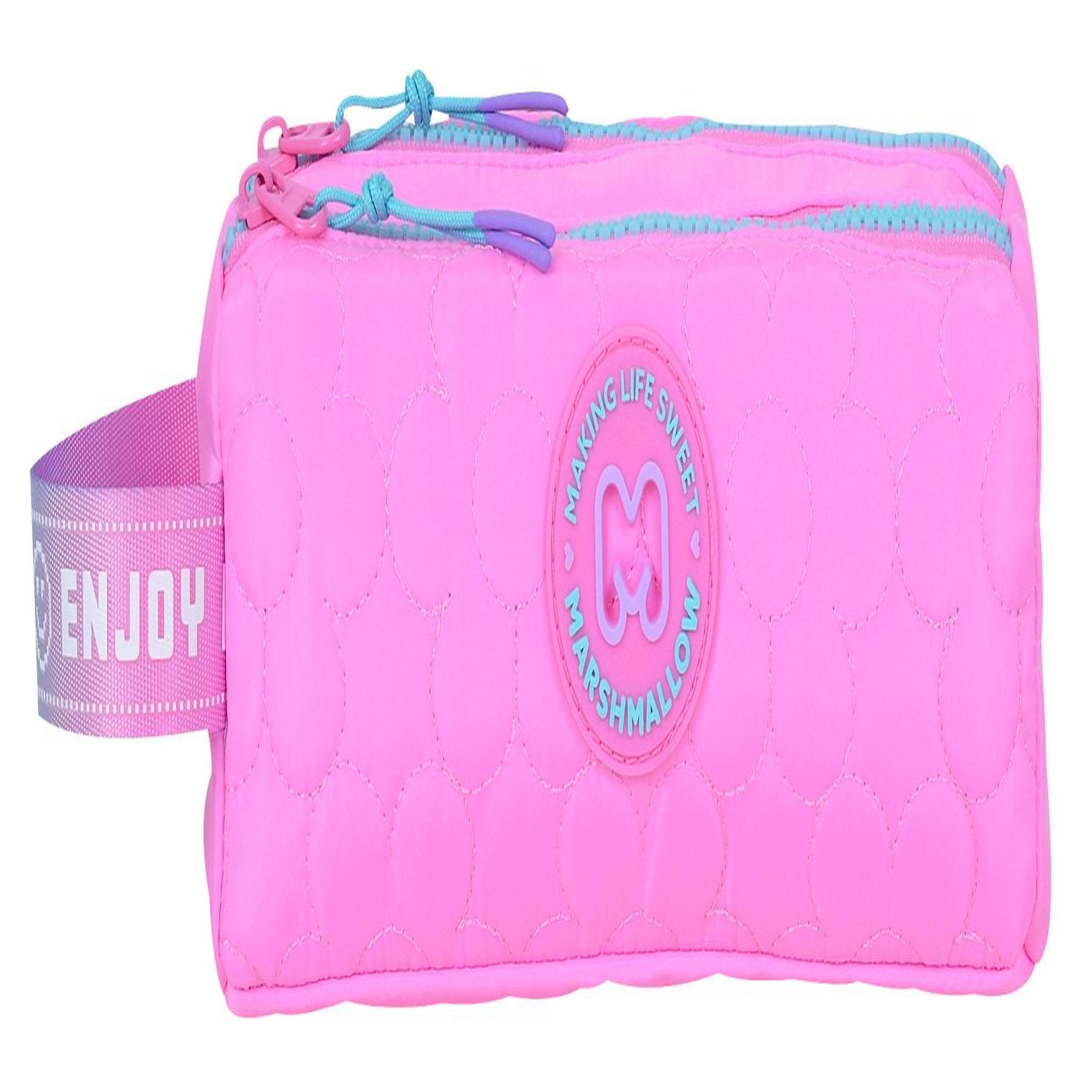 Bagtrotter MARSHMALLOW - Trousse Scolaire 2 Compartiments BLUSH - Rose - Fille