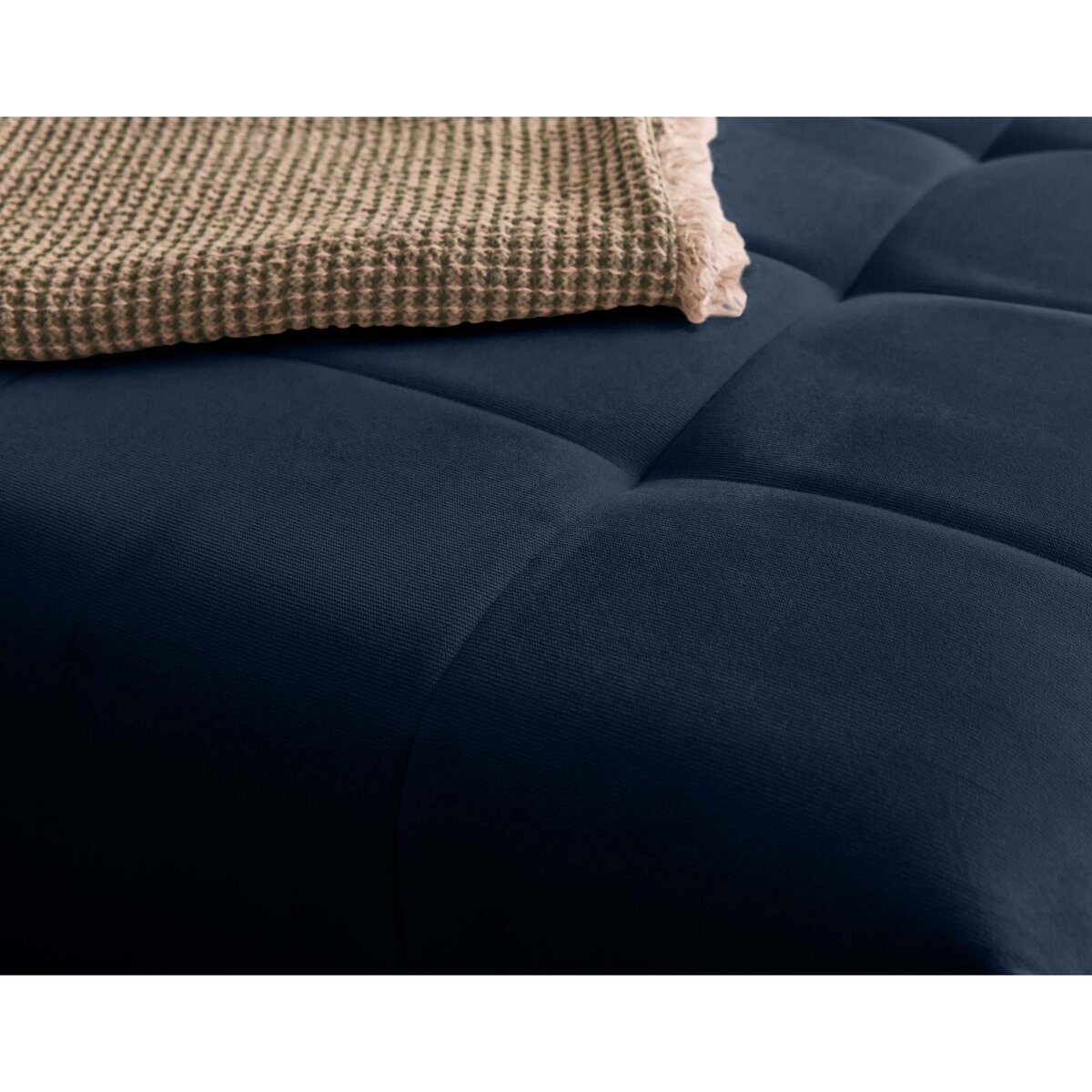 BEST MOBILIER Petra - canapé d'angle réversible - convertible avec coffre - 4 places - en velours