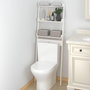 Voir la diapositive 1 : VIDAXL Etagere de toilette Blanc 63,5x32x179 cm Bois de pin massif