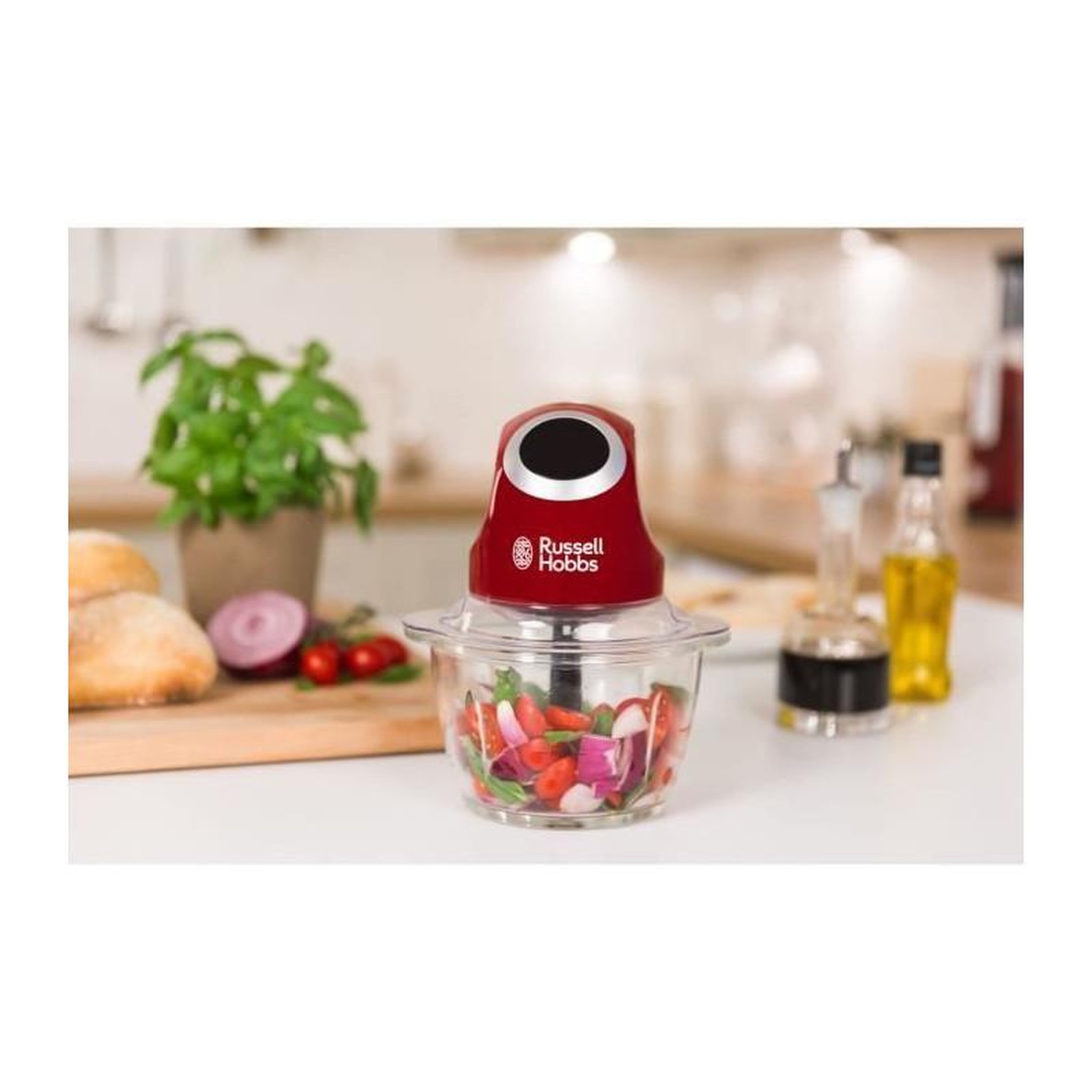 Voir la diapositive 5 : Russell Hobbs Mini-hachoir 500ml 200w rouge - 24660-56