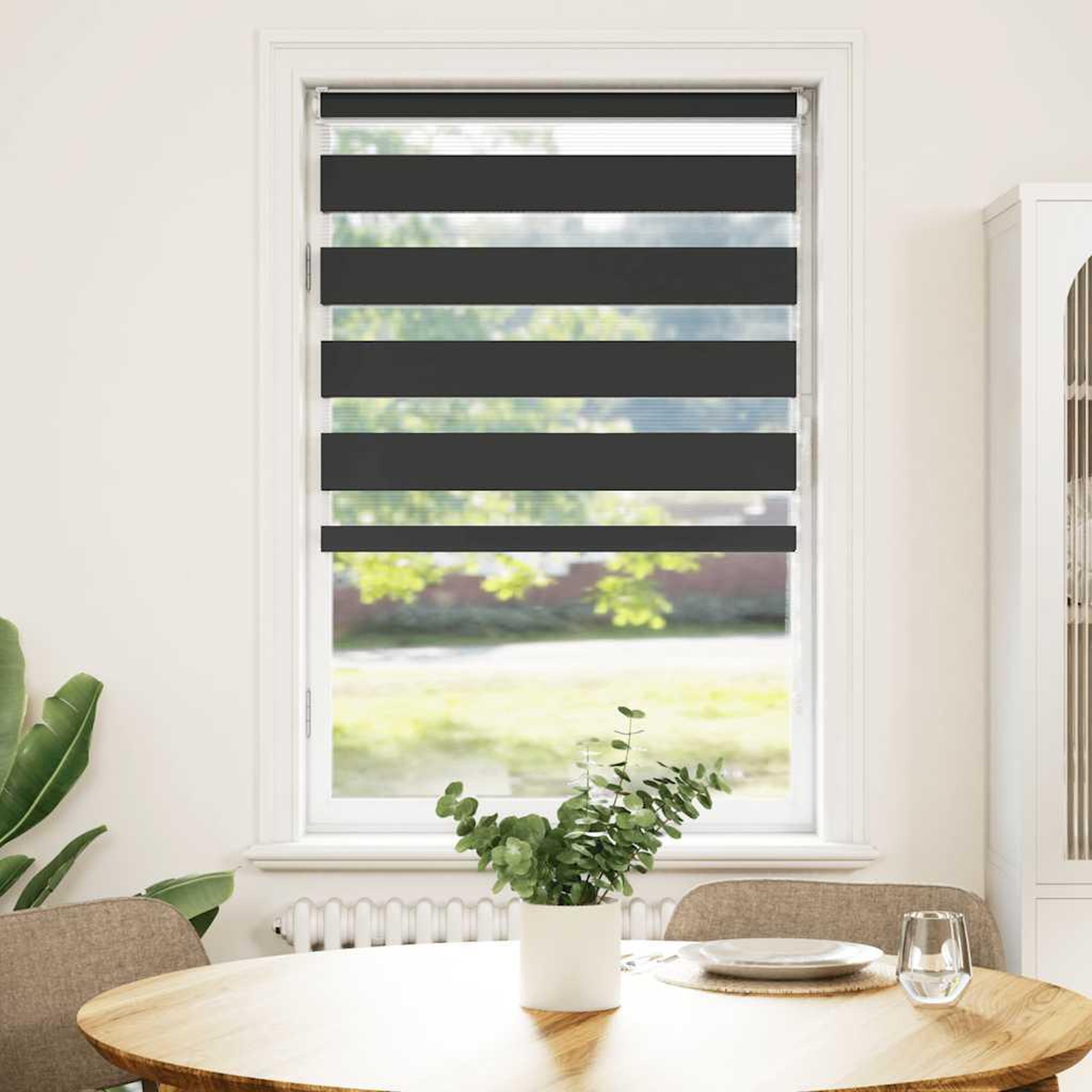 Voir la diapositive 2 : VIDAXL Store zebre noir 70x100 cm largeur du tissu 65,9 cm polyester