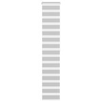 VIDAXL Store zebre gris clair largeur du tissu 45,9 cm polyester