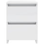 Voir la diapositive 5 : VIDAXL Tables de chevet 2 pcs Blanc brillant Bois d'ingenierie