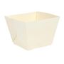 Voir la diapositive 3 : Paris Prix Lot de 6 Barquettes Carton  Snacking  7cm Naturel