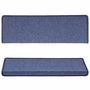Voir la diapositive 4 : VIDAXL Tapis d'escalier 15 pcs 65x21x4 cm Bleu