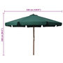 Voir la diapositive 6 : VIDAXL Parasol d'exterieur avec mat en bois 330 cm Vert