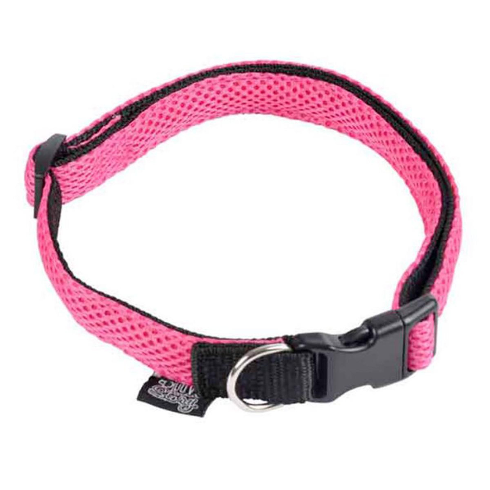 HOMEA Collier pour chien respirant  mesh  25-35cm rose