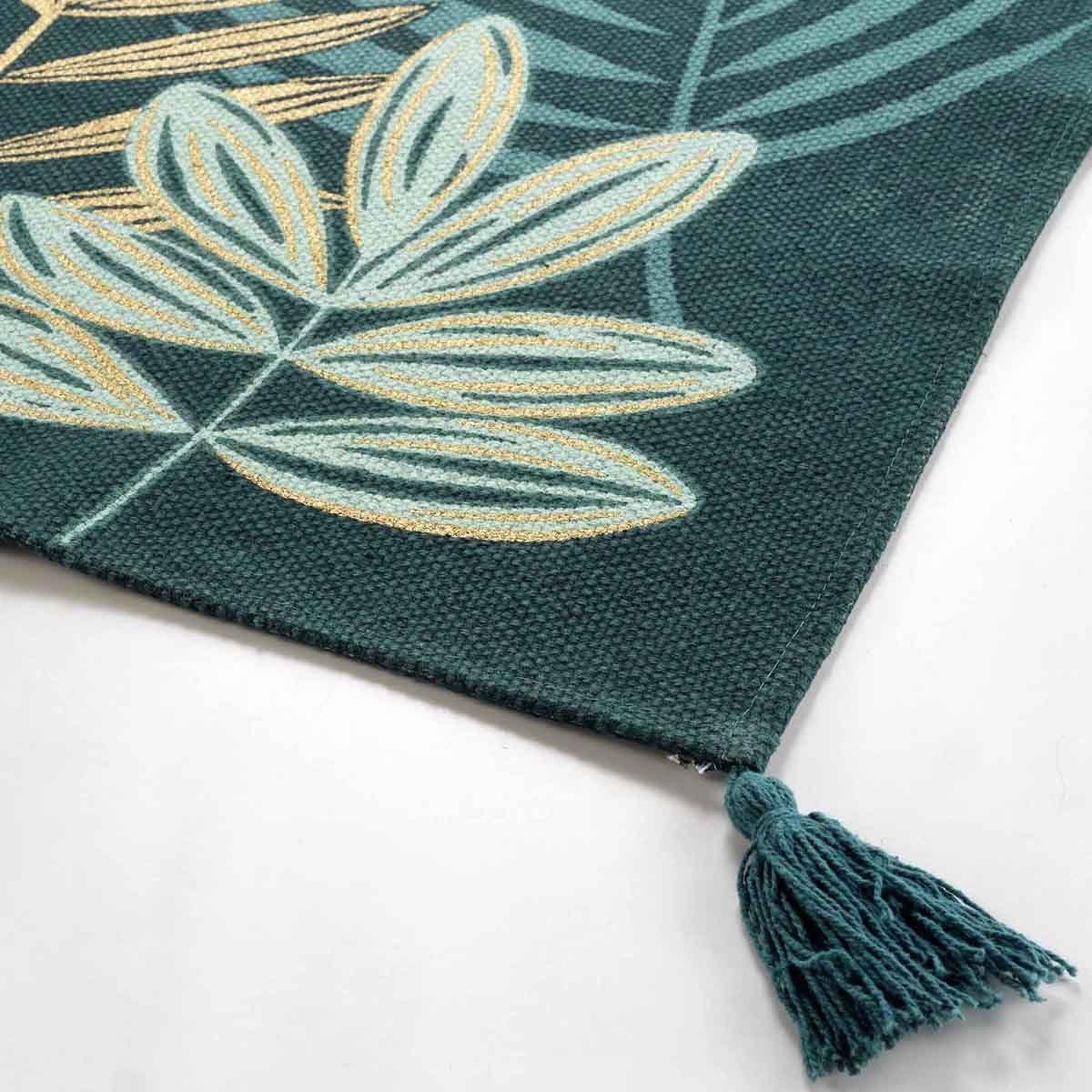 Voir la diapositive 2 : Douceur d'Intérieur Tapis déco imprimé  ornella  60x90cm émeraude