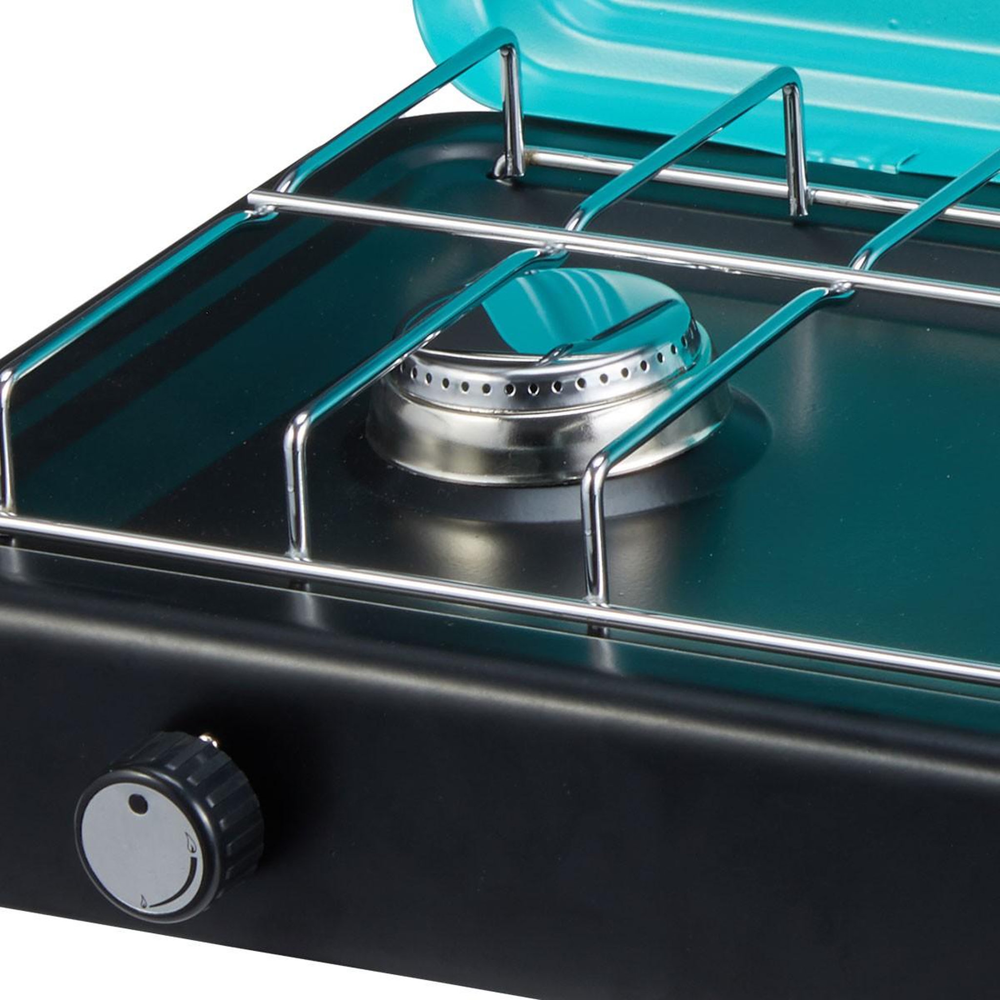 Voir la diapositive 6 : INTEC Plaque de cuisson gaz 2 feux 2350W Cuisinière à gaz portable, Plaque à gaz Butane/Propane Bruleurs inox tuyau gaz INTEC