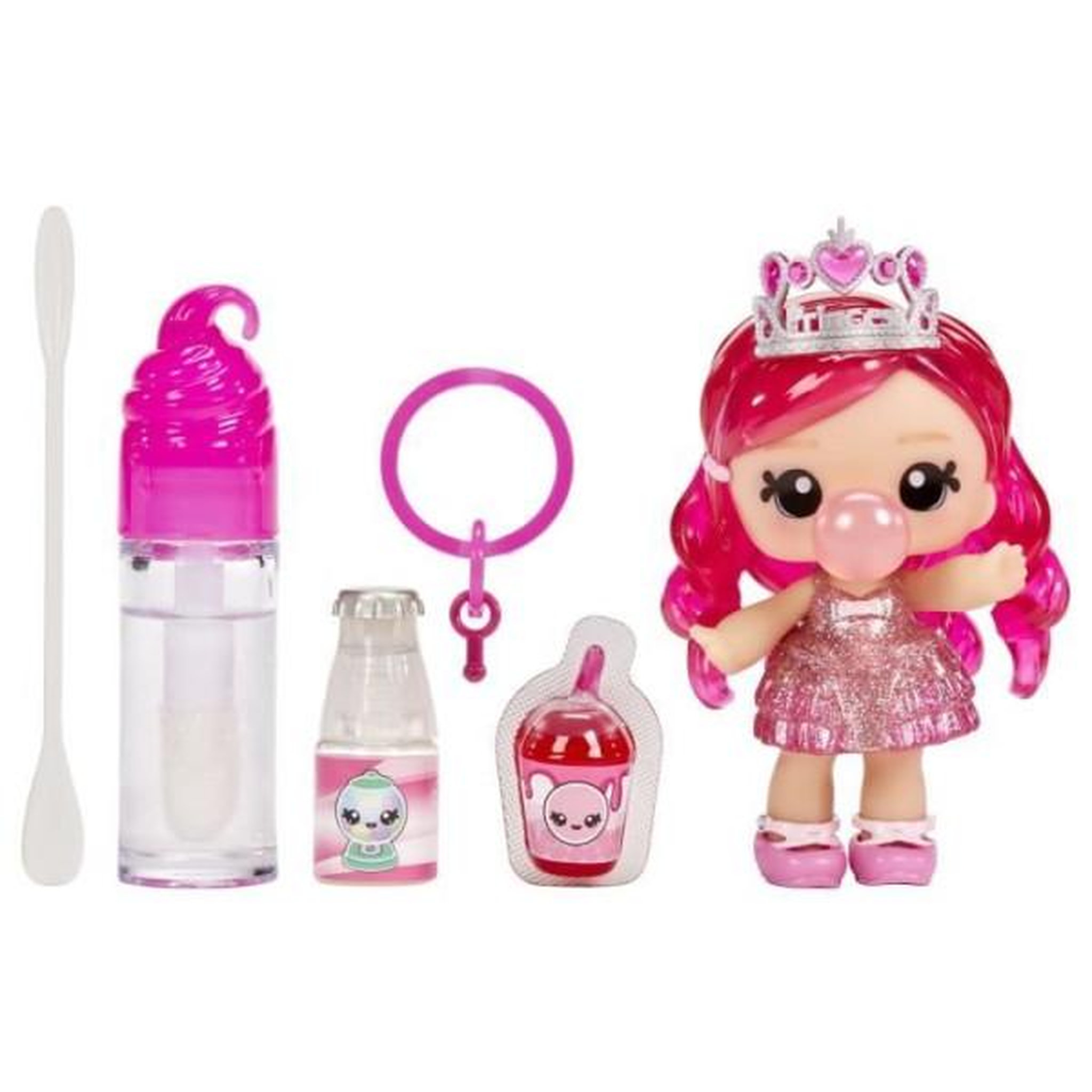 Voir la diapositive 3 : L.O.L. SURPRISE! Yummiland - 1 poupée 10 cm et un gloss pailleté a créer - Bianca - Goût Chewing Gum - Des 4ans