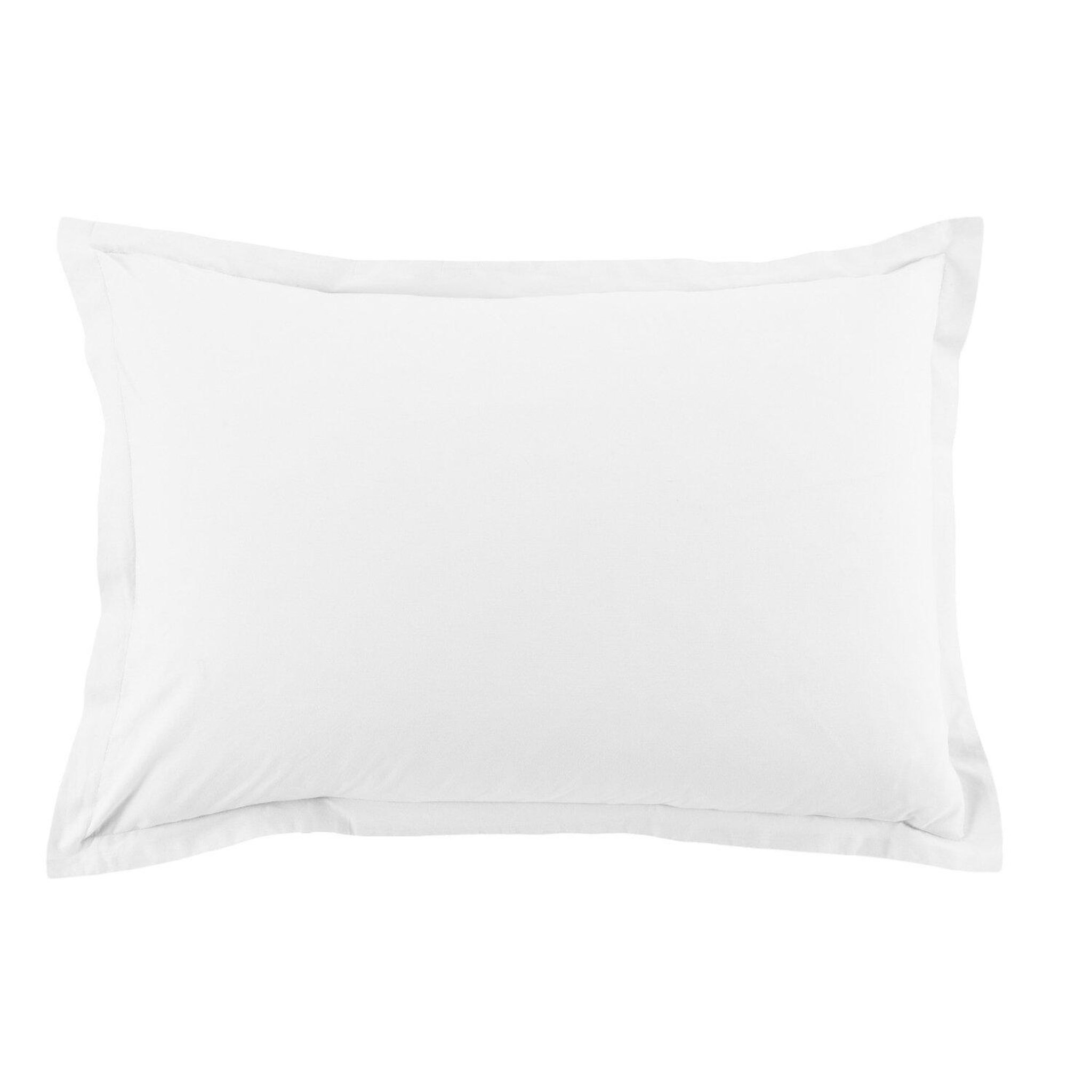 Voir la diapositive 1 : Home collection Paire de taies d'oreiller 100% coton 57fils