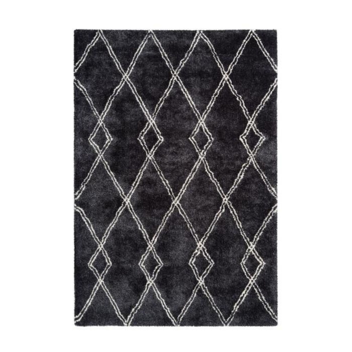 Paris Prix Tapis Imprimé Géométrique  Orlando  Anthracite