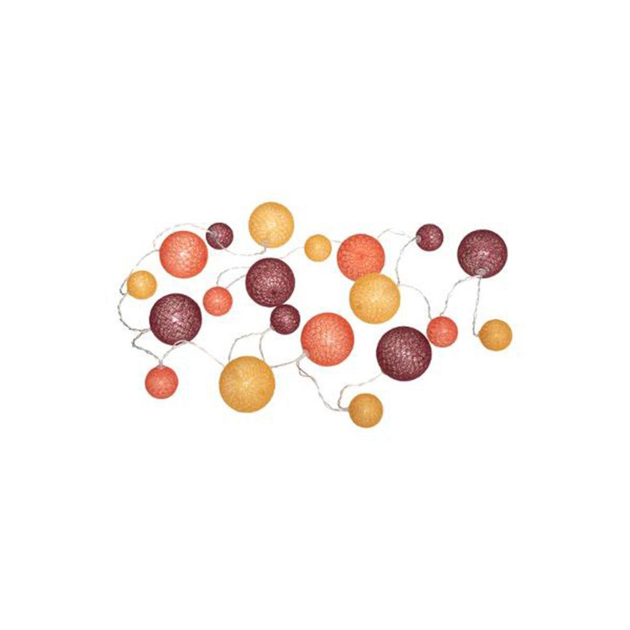 Voir la diapositive 1 : ATMOSPHERA Guirlande lumineuse led  20 boules  210cm multicolore