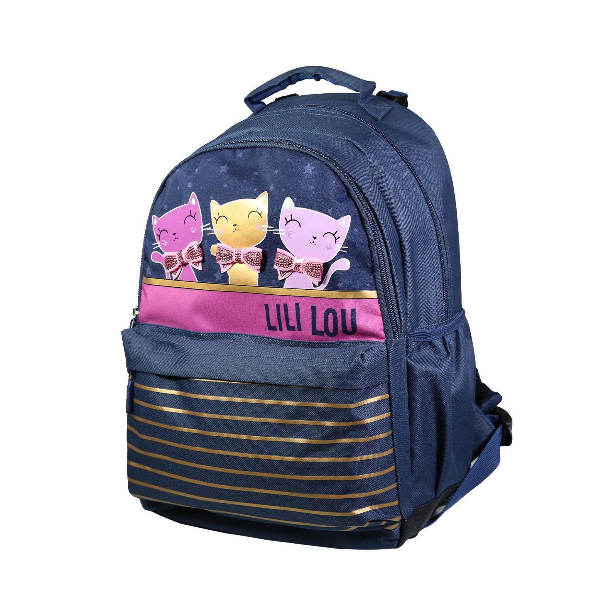 Voir la diapositive 2 : Bagtrotter BAGTROTTER Sac à dos 2 compartiments Lili Lou X Phileas Bleu