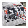 Voir la diapositive 3 : Today Parure de lit - TODAY - JAVA - 2 personnes - 240x220 cm - Coton - Imprimé Manga - Blanc