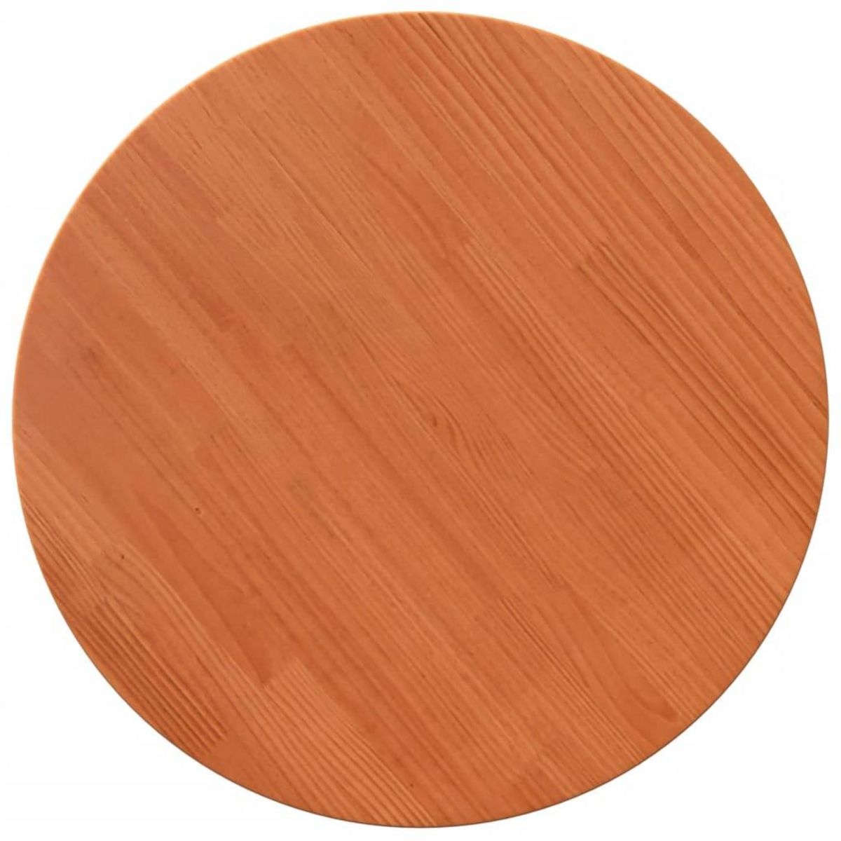 VIDAXL Dessus de table rond cire marron Ø60x2,5 cm bois de pin massif