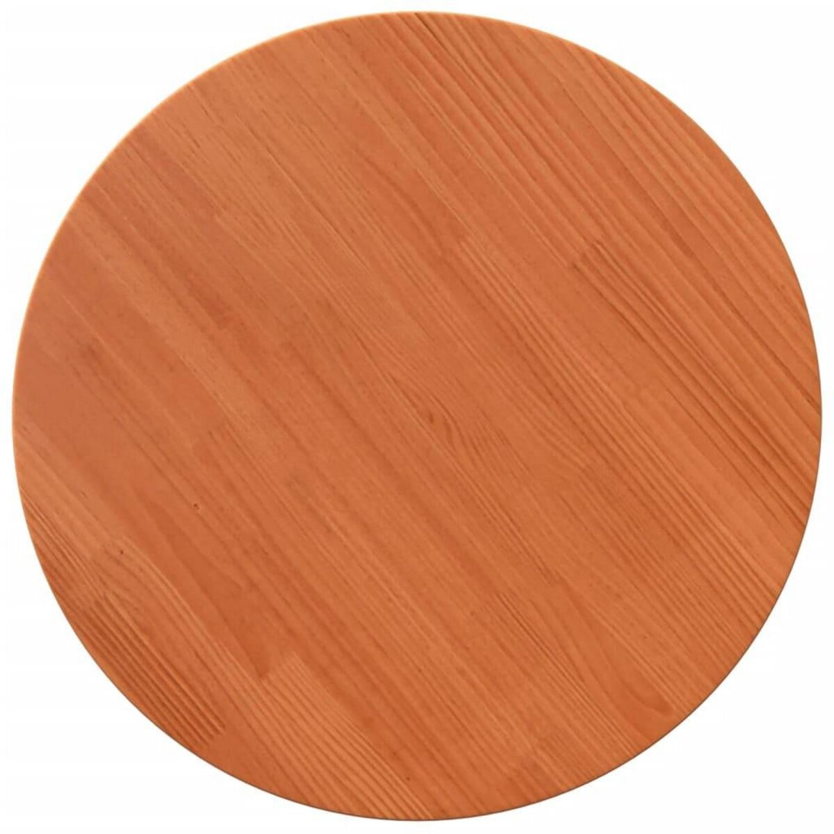 VIDAXL Dessus de table rond cire marron Ø60x2,5 cm bois de pin massif