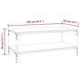 Voir la diapositive 6 : VIDAXL Table basse Chene fume 100x50x40 cm Bois d'ingenierie