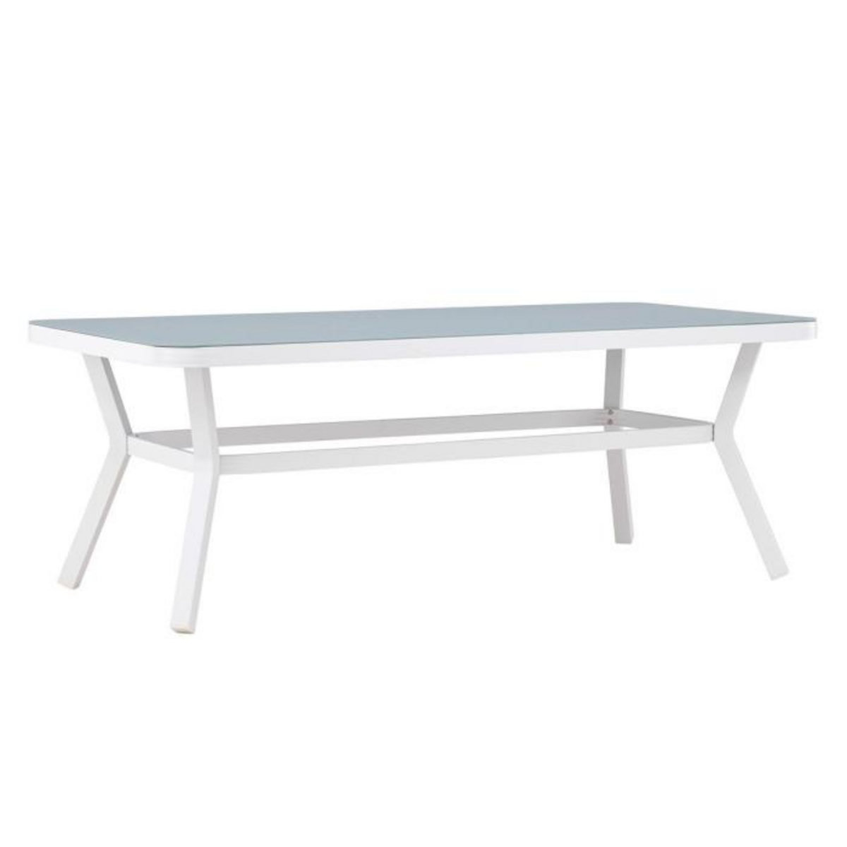 Paris Prix Table de Jardin  Virya  200cm Blanc & Gris